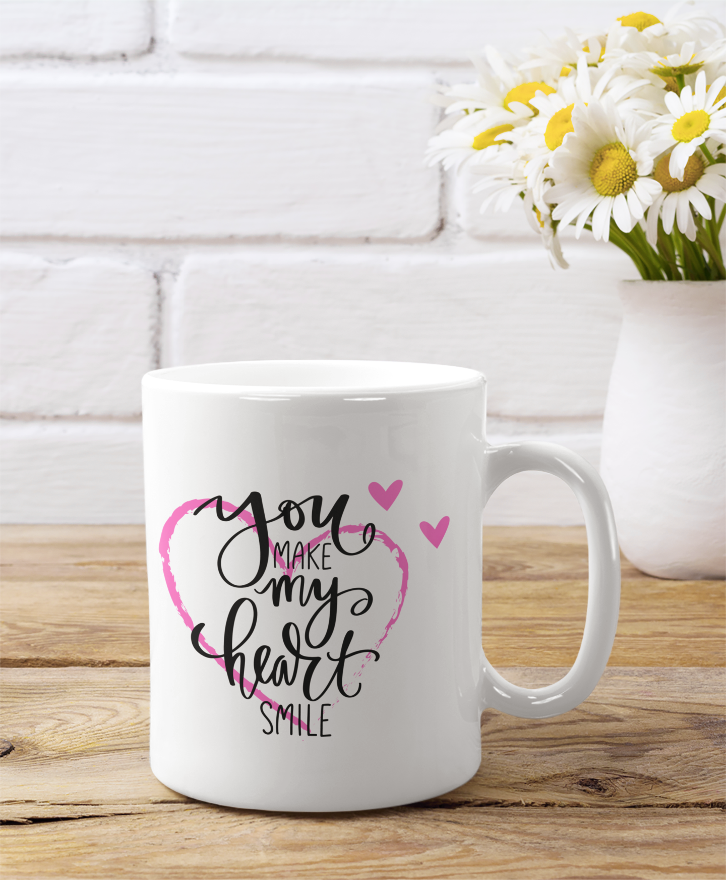 You Make My Heart Smile Ceramic Coffee Mug