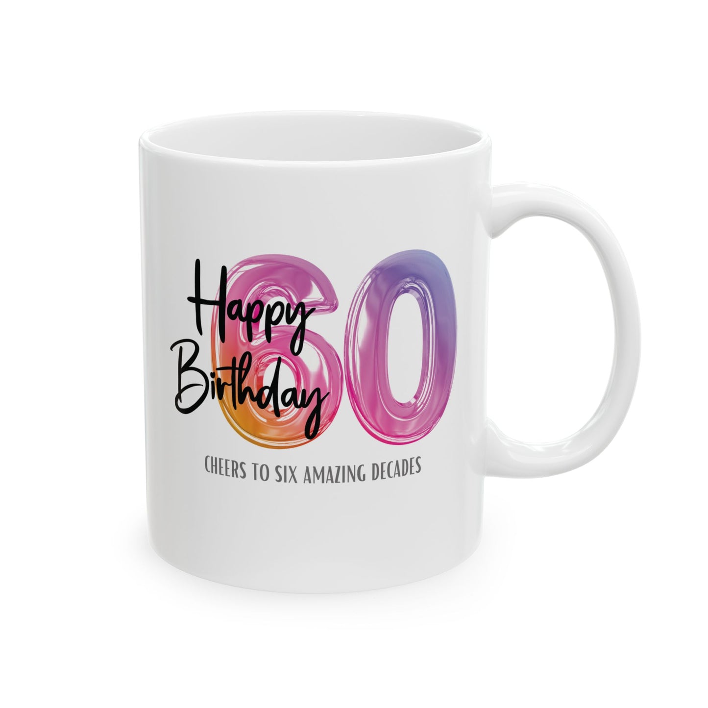 Happy 60th Birthday - Ceramic Coffee Mug