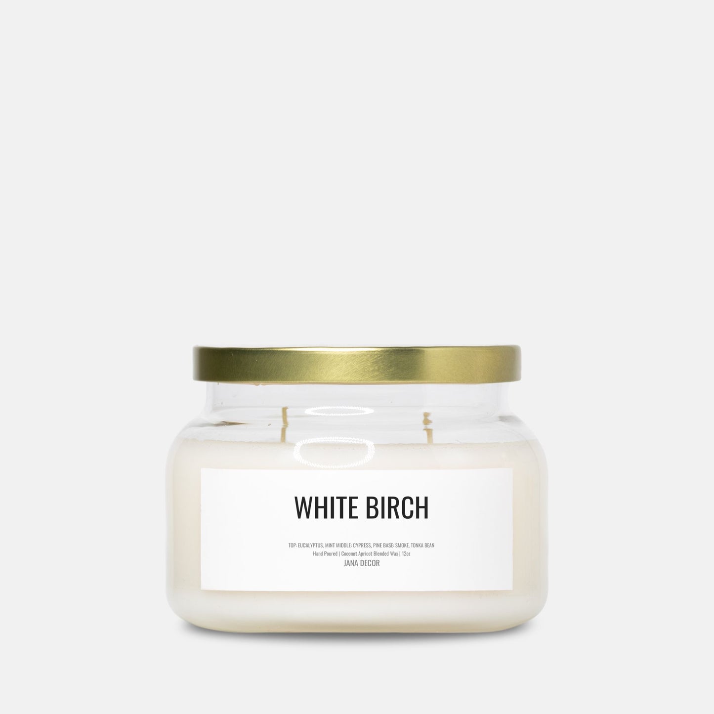 White Birch Candle in Apothecary Jar (Double Wick)