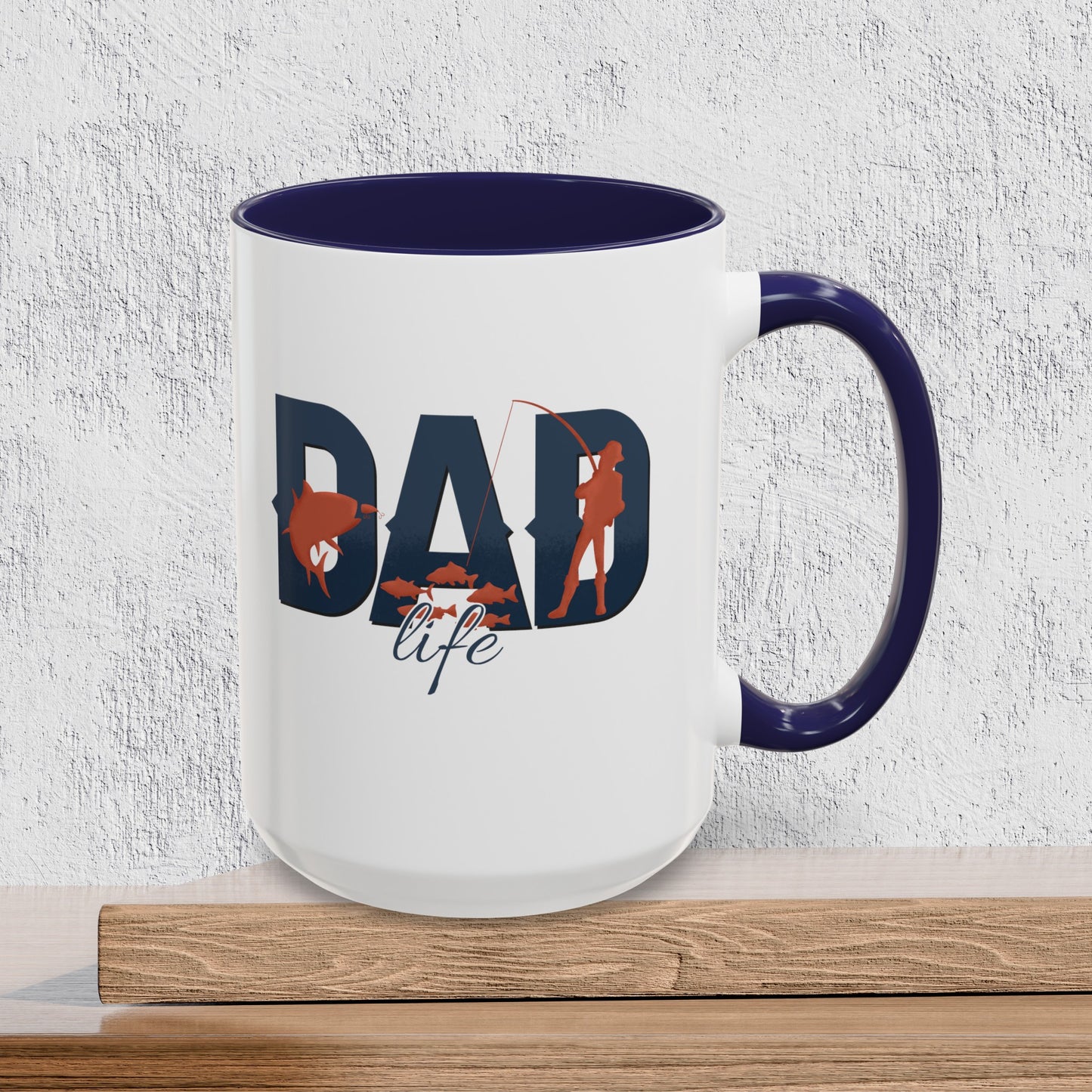 Fishing Dad Life - Accent Ceramic Coffee Mug