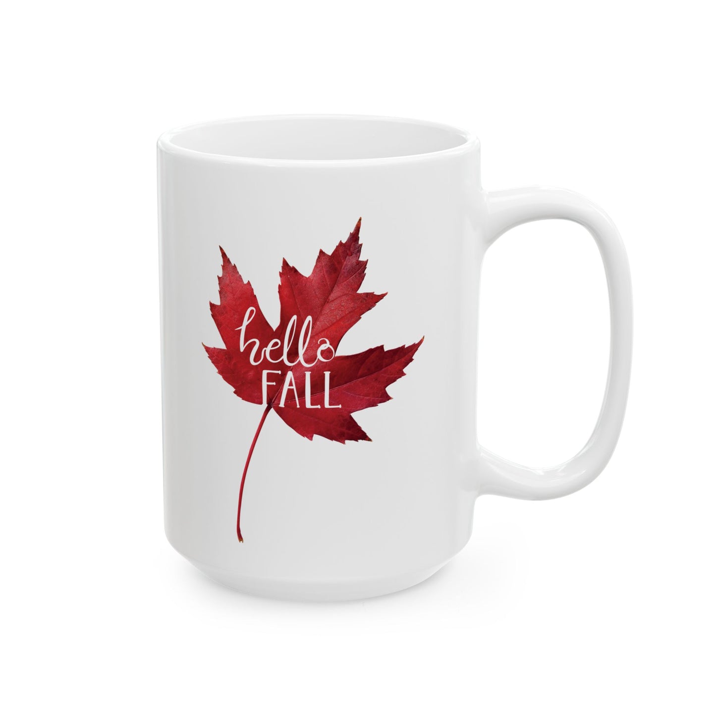 Hello Fall - Ceramic Mug (11oz, 15oz)