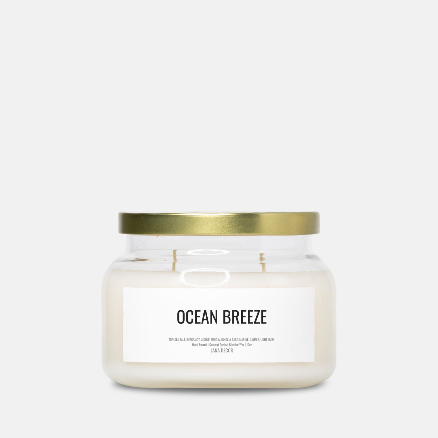 Ocean Breeze Candle in Apothecary Jar (Double Wick)