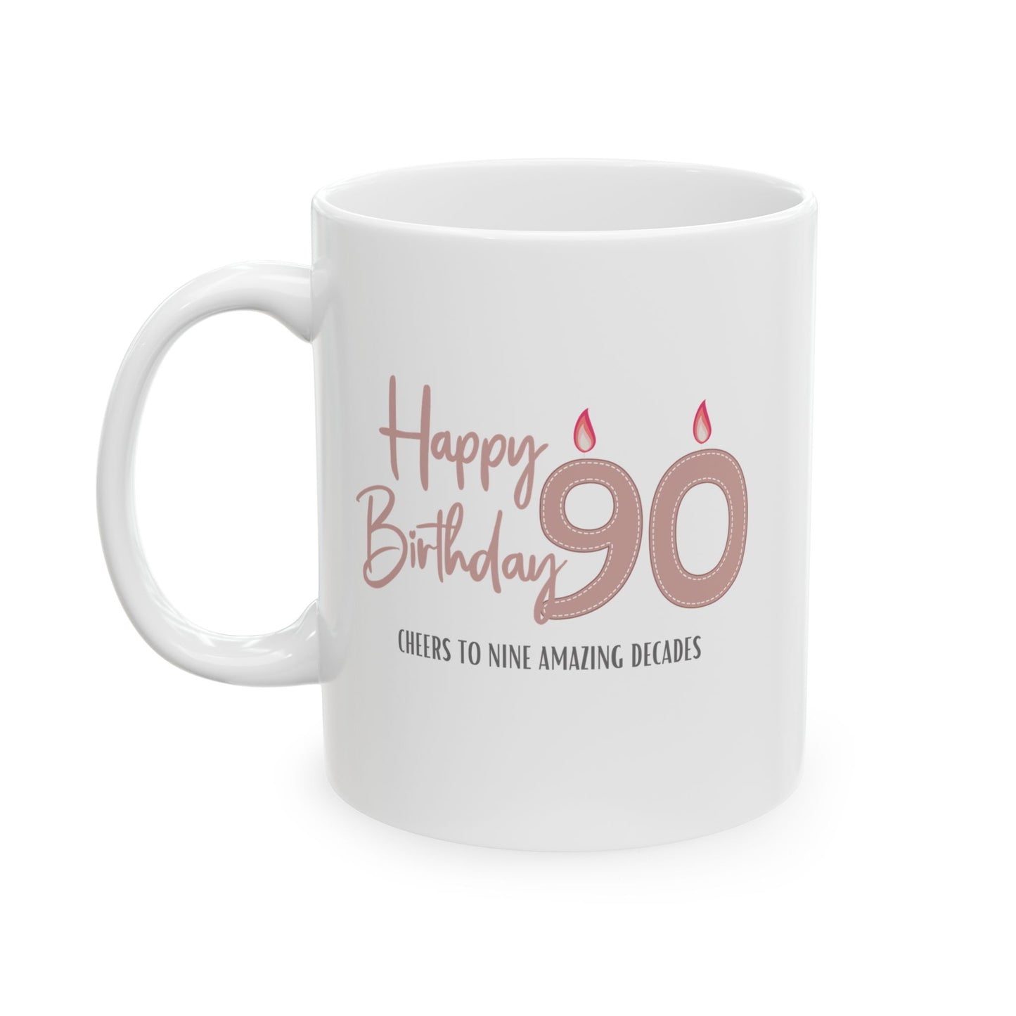 Happy 90th Birthday - Ceramic Coffee Mug