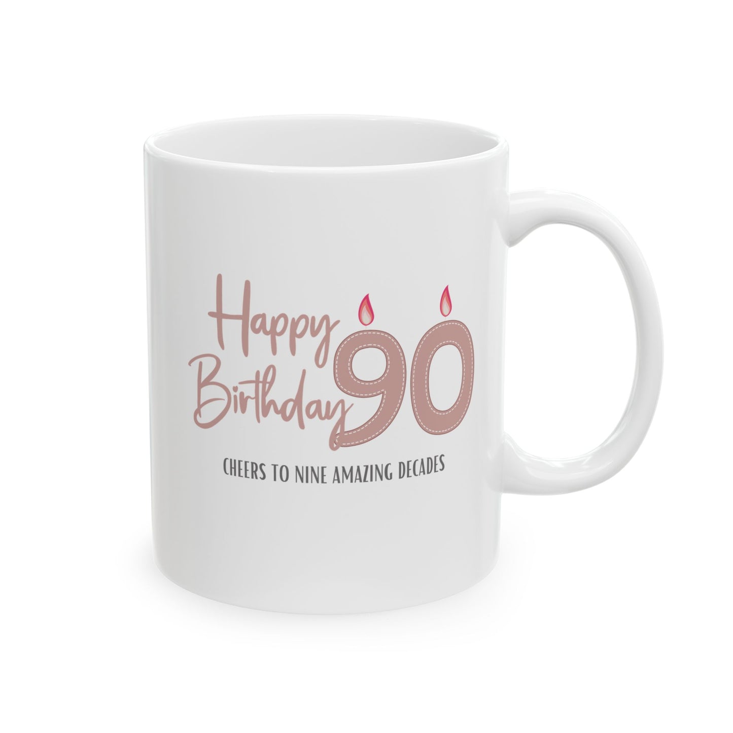 Happy 90th Birthday - Ceramic Coffee Mug