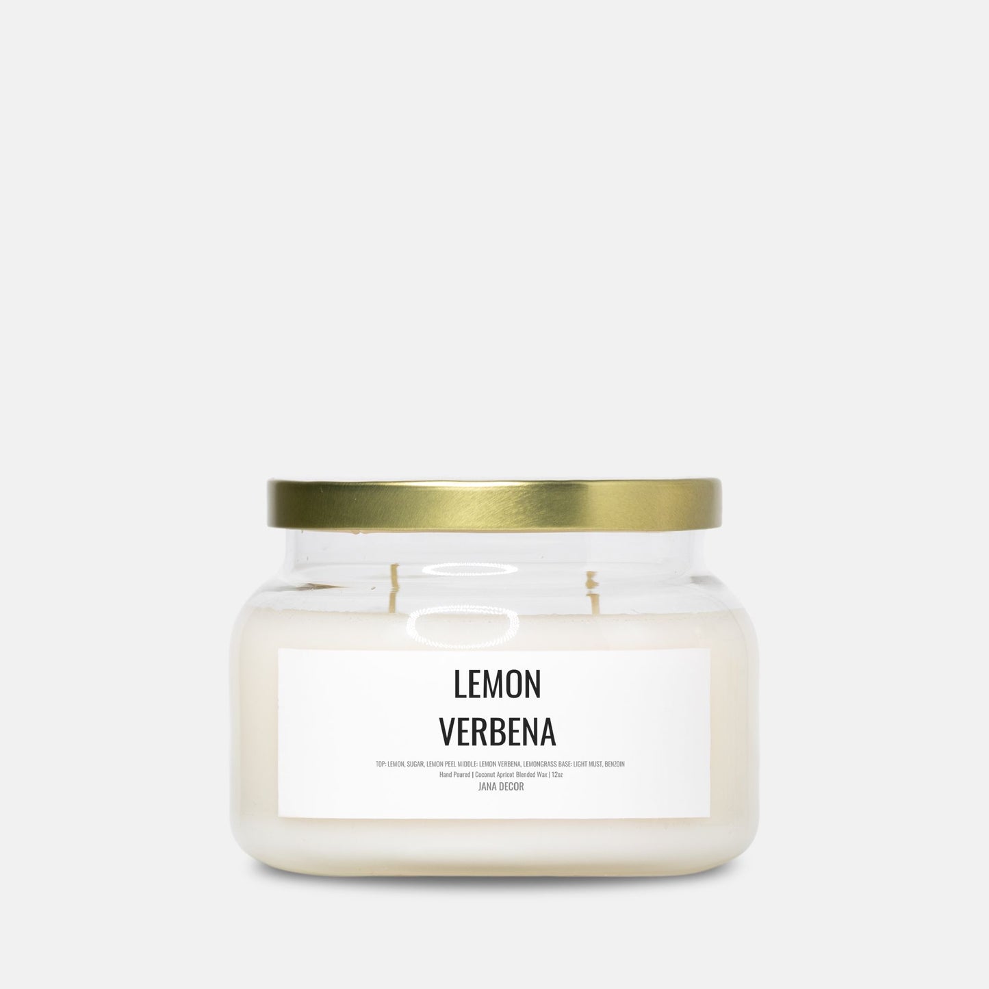 Lemon Verbena Candle in Apothecary Jar (Double Wick)