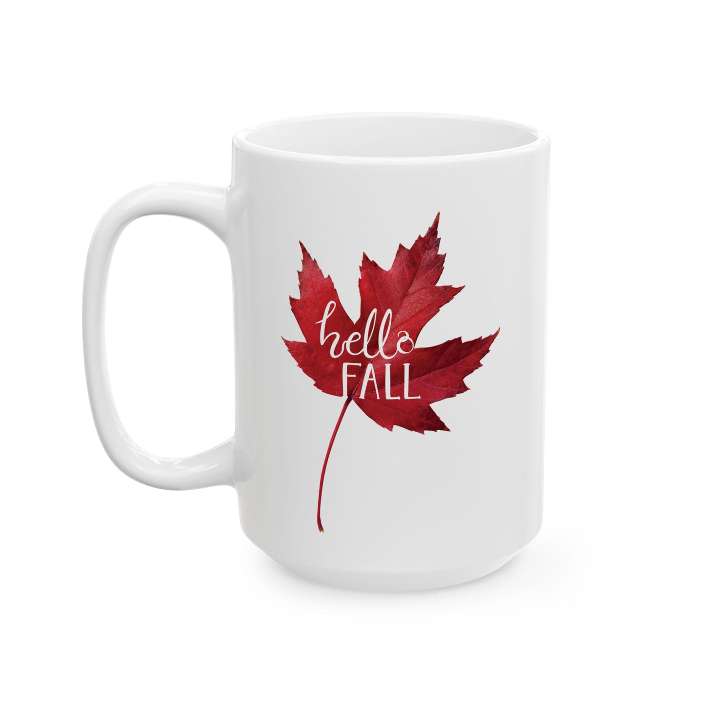 Hello Fall - Ceramic Mug (11oz, 15oz)