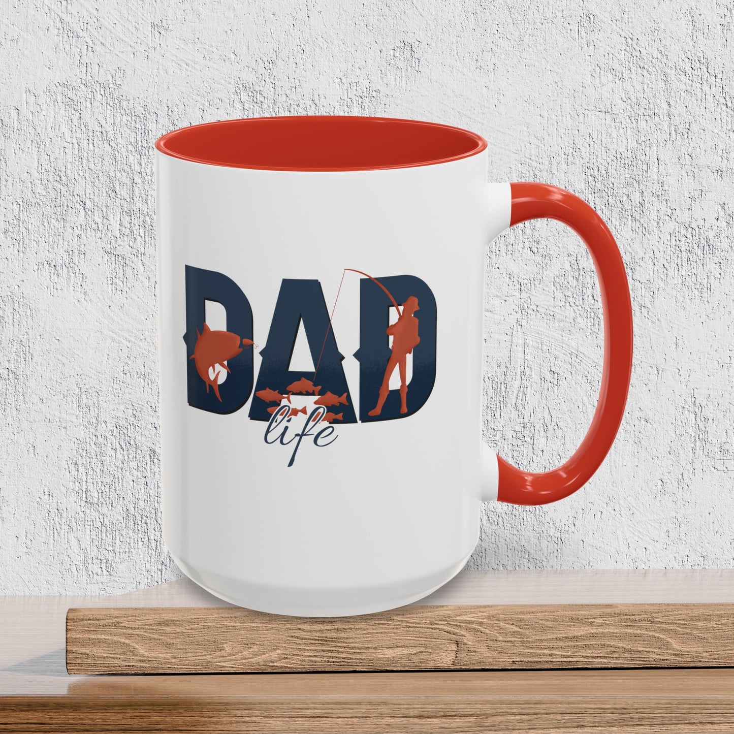 Fishing Dad Life - Accent Ceramic Coffee Mug