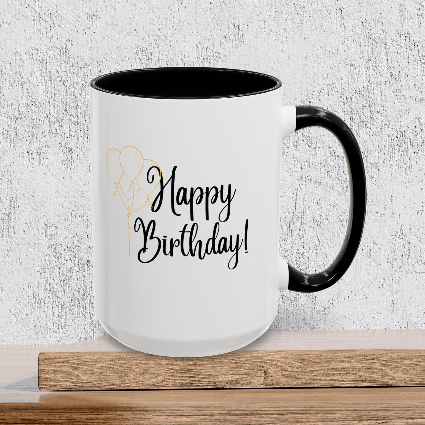 Happy Birthday - Accent Ceramic Coffee Mug