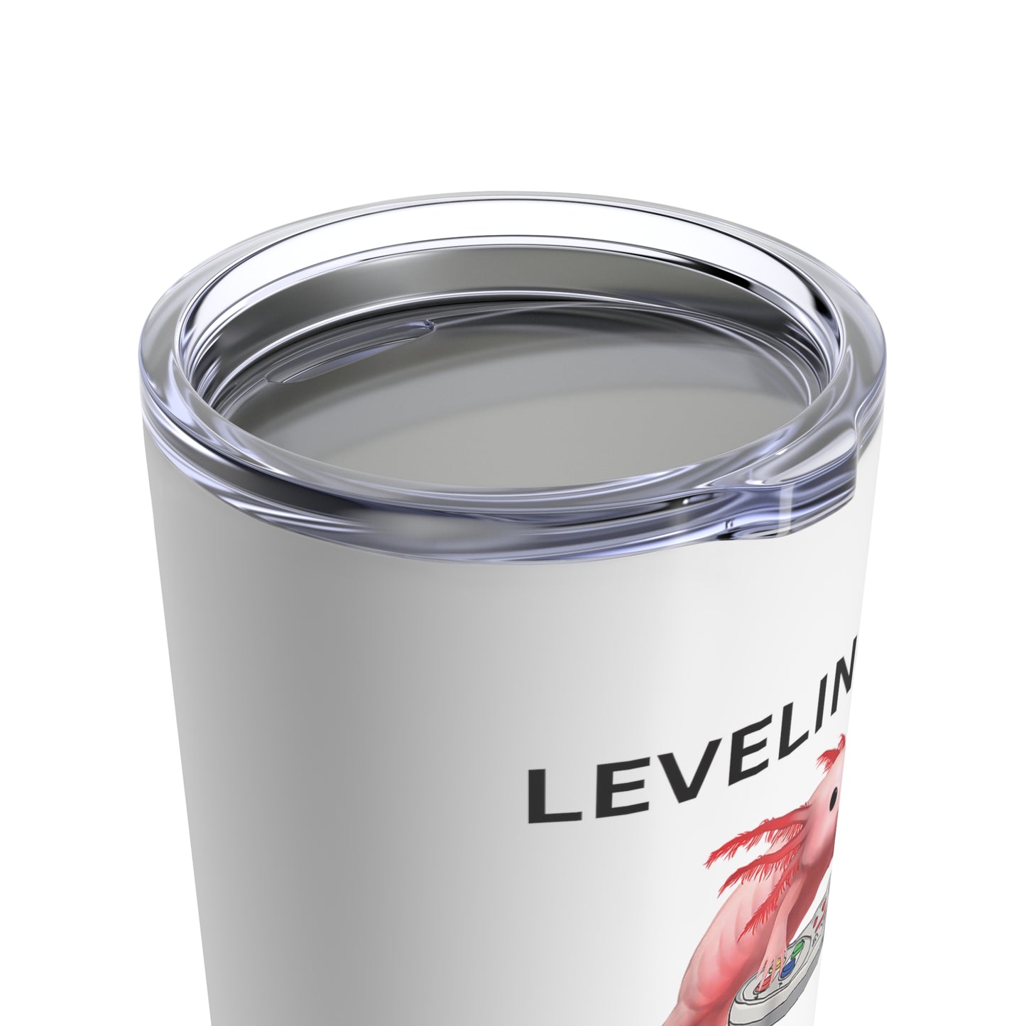 Leveling Up Alotl 20oz Axolotl Gaming Tumbler