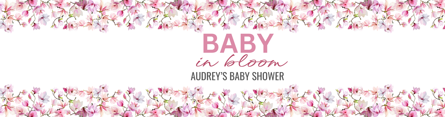 Personalized Magnolia Baby Shower Candle Favors - Tin 4oz