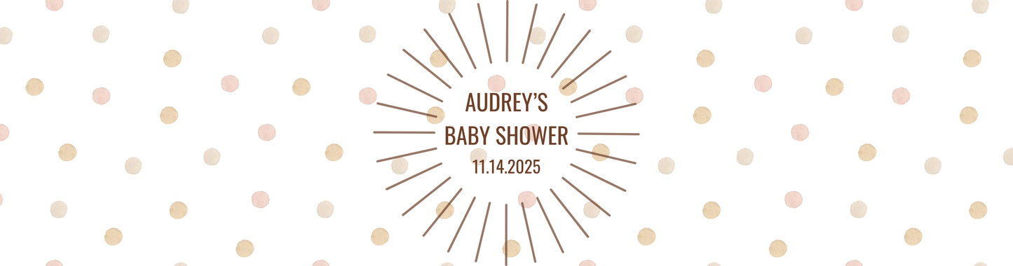 Personalized Boho Baby Shower Candle Favors - Tin 4oz