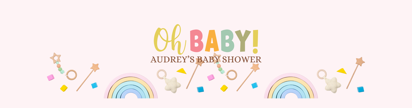 Personalized Rainbow Themed Oh Baby Shower Candle Favors - Tin 4oz