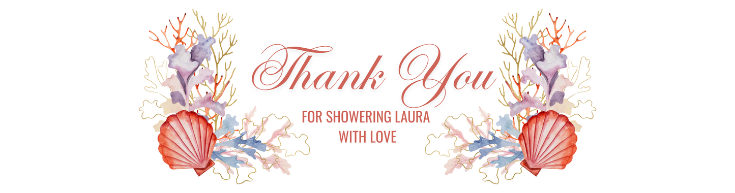 Personalized Coral Beach Themed Bridal Shower Candle Favor - Tin 4oz