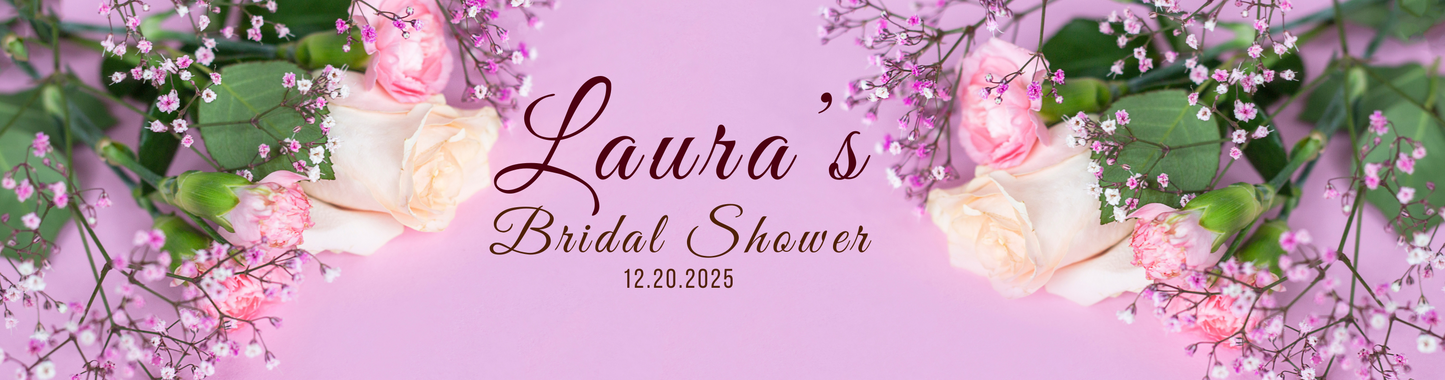 Personalized Floral Themed Bridal Shower Candle Favor - Tin 4oz