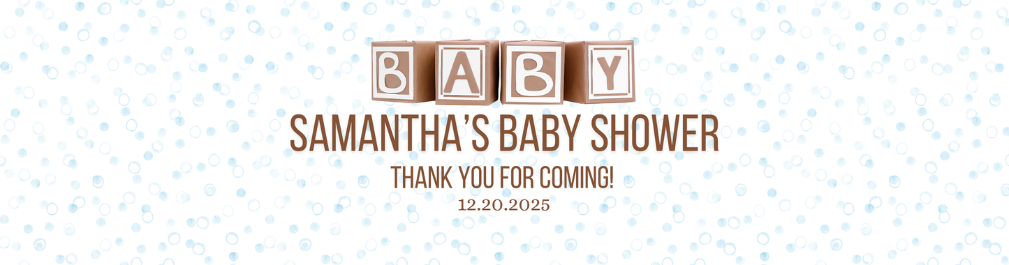 Personalized Baby Shower Candle Favors - Tin 4oz