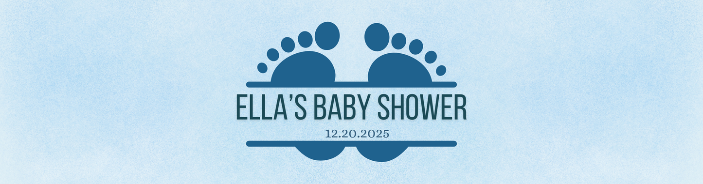 Personalized Baby Feet Baby Shower Candle Favors - Tin 4oz