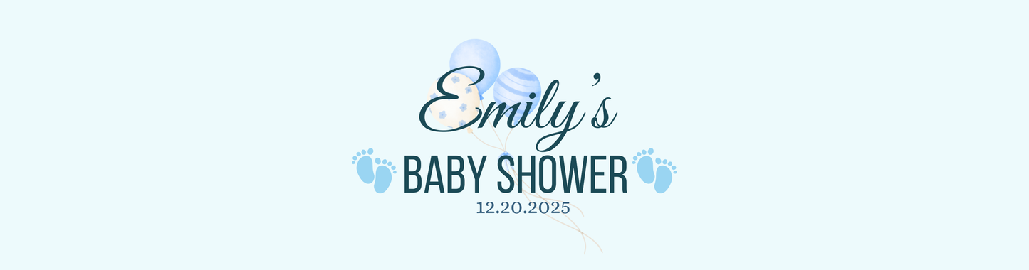Personalized Baby Feet Baby Shower Candle Favors - Tin 4oz