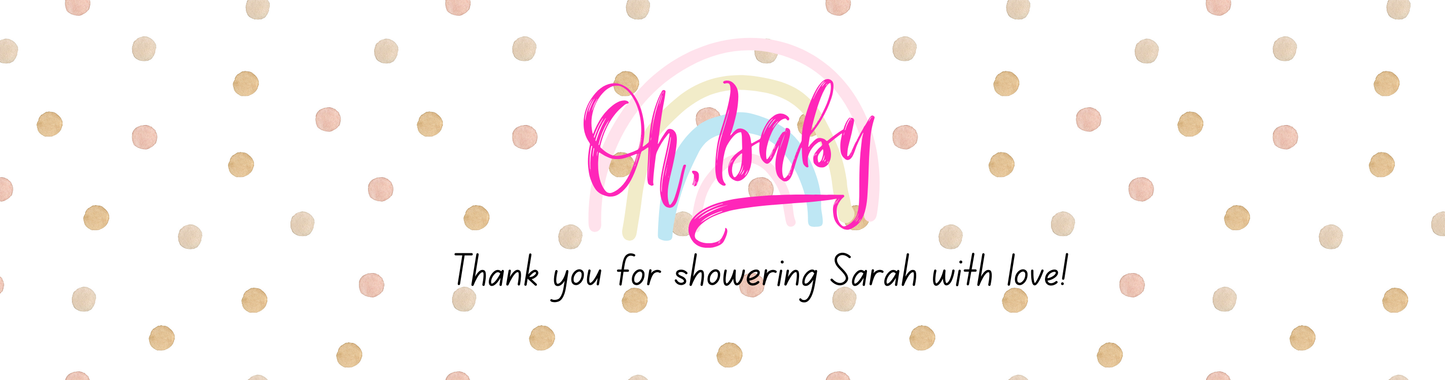 Personalized Oh Baby Shower Candle Favors - Tin 4oz