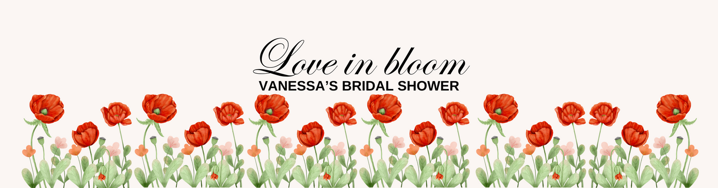 Personalized Love in Bloom Wildflower Themed Bridal Shower Candle Favor - Tin 4oz