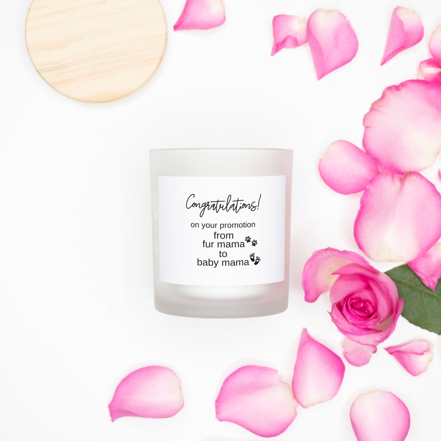 Fur Mama to Baby Mama Candle in Frosted Glass (11oz)