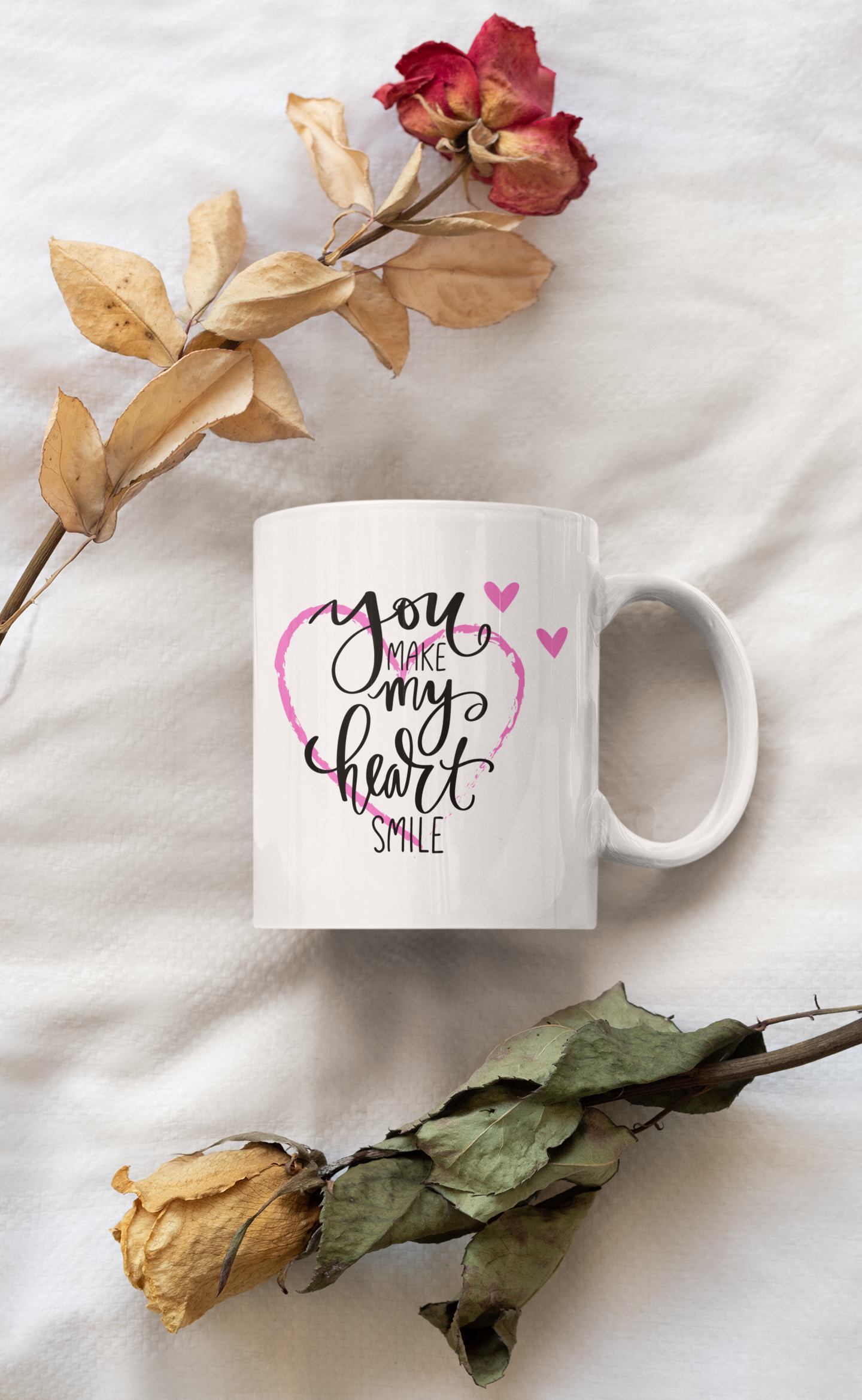 You Make My Heart Smile Ceramic Coffee Mug