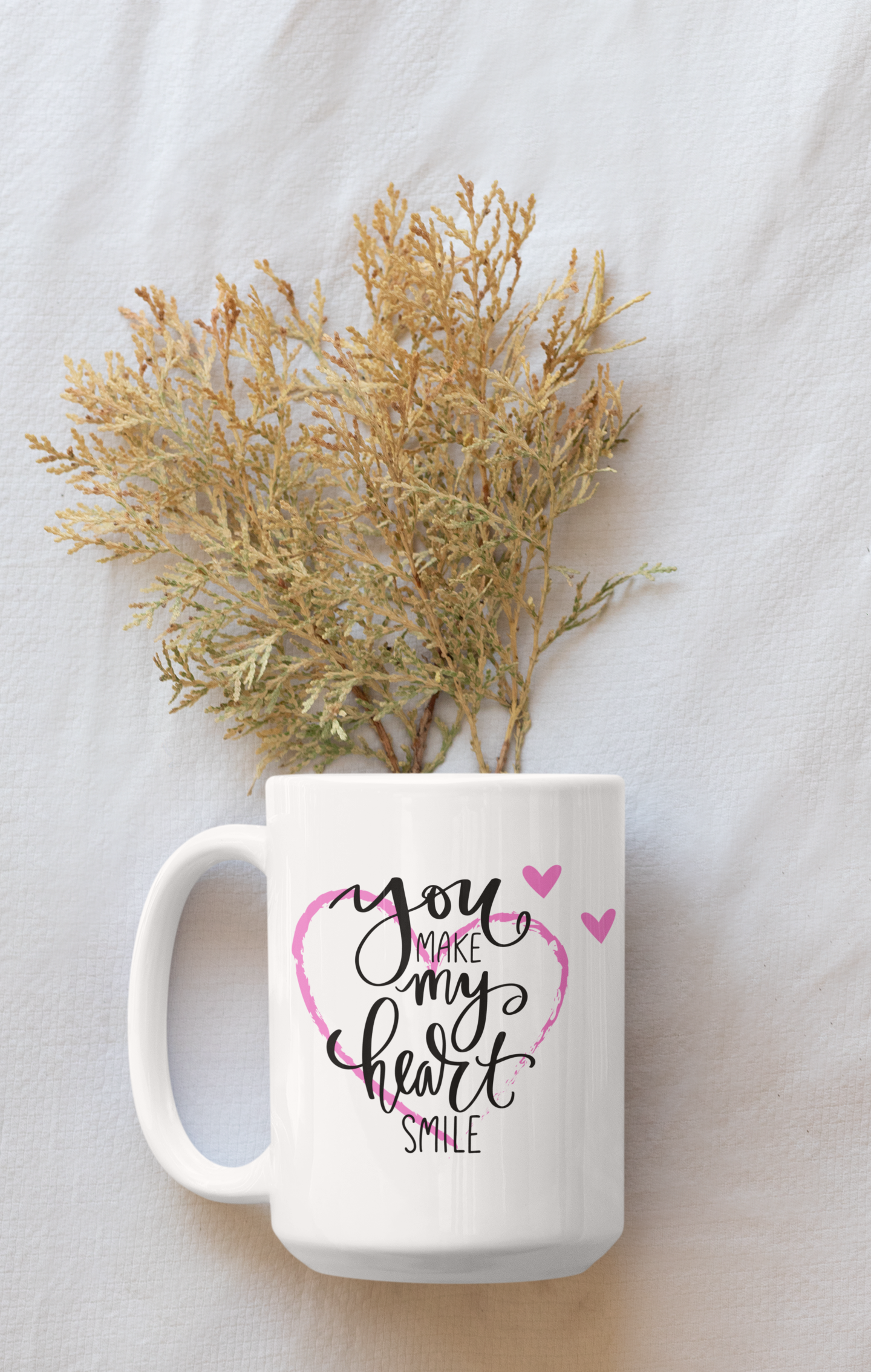You Make My Heart Smile Ceramic Coffee Mug