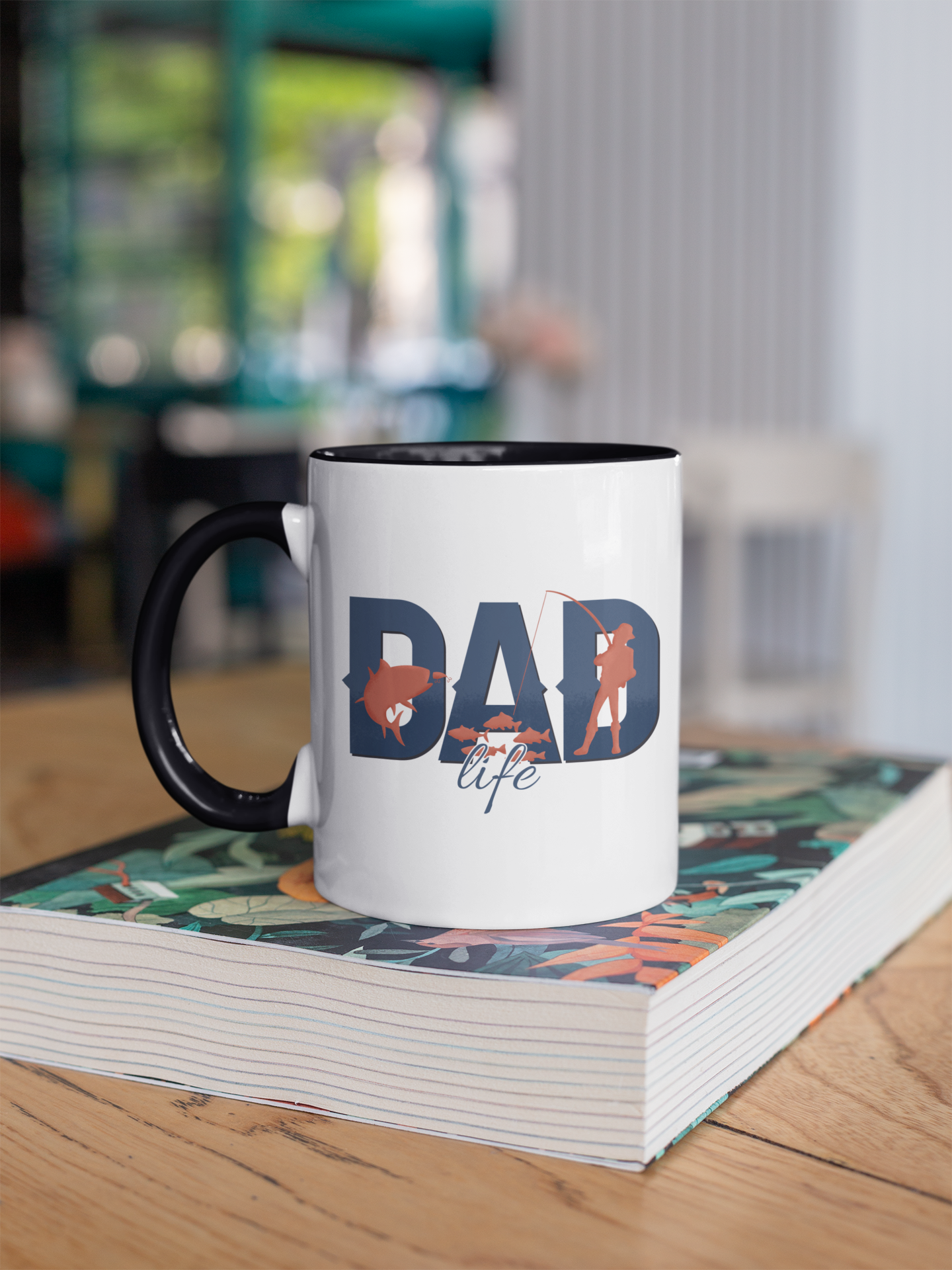 Fishing Dad Life - Accent Ceramic Coffee Mug