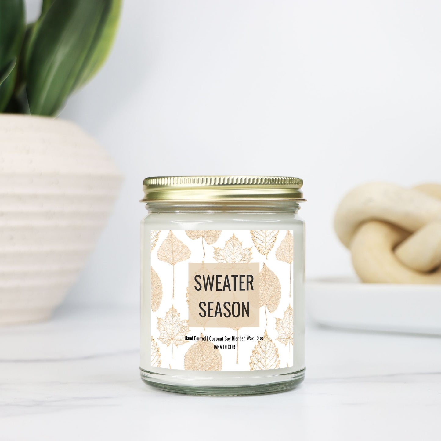 Sweater Season - Clear Jar Candle 9oz