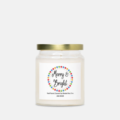 Merry & Bright Christmas Candle - Apothecary Jar 9oz