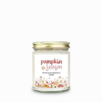 Pumpkin Season - Clear Jar Candle 9oz