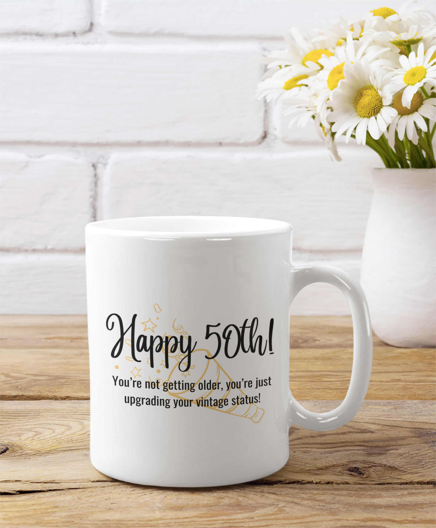 Happy 50th Birthday - Ceramic Coffee Mug