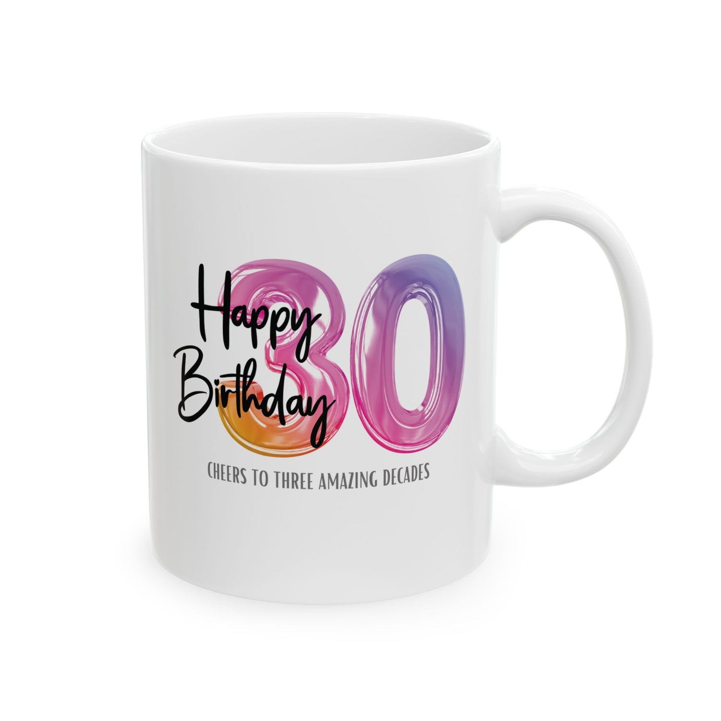 Happy 30th Birthday - Ceramic Coffee Mug