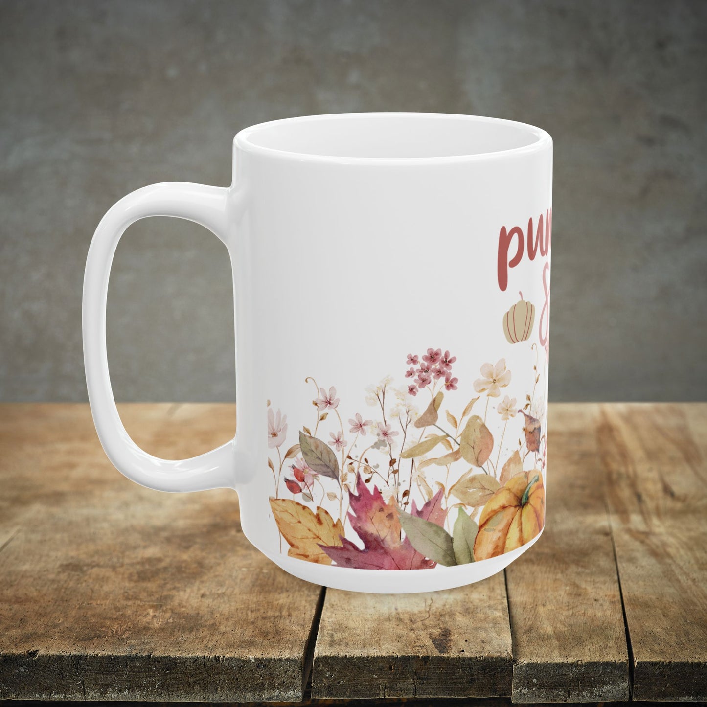 Pumpkin Season - Fall Ceramic Mug (11oz, 15oz)