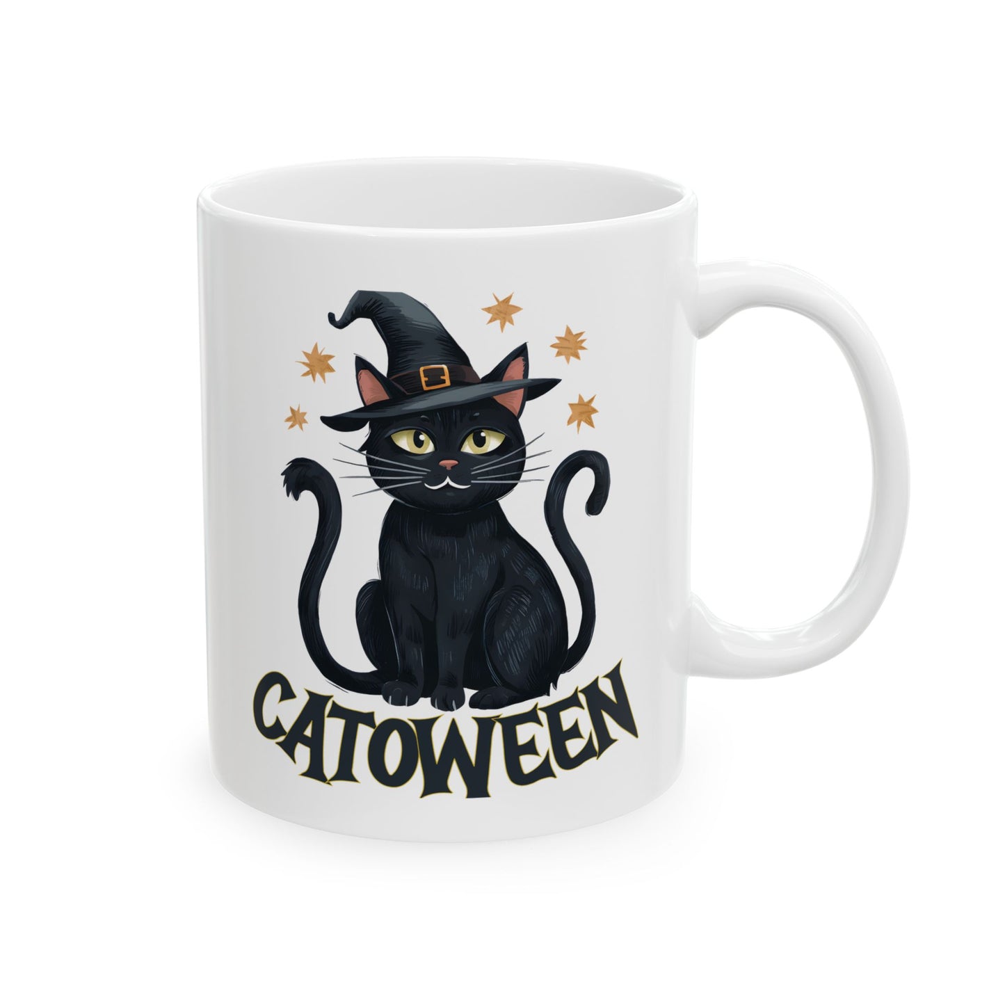 Catoween Ceramic Mug, (11oz, 15oz)