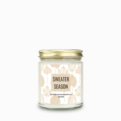 Sweater Season - Clear Jar Candle 9oz