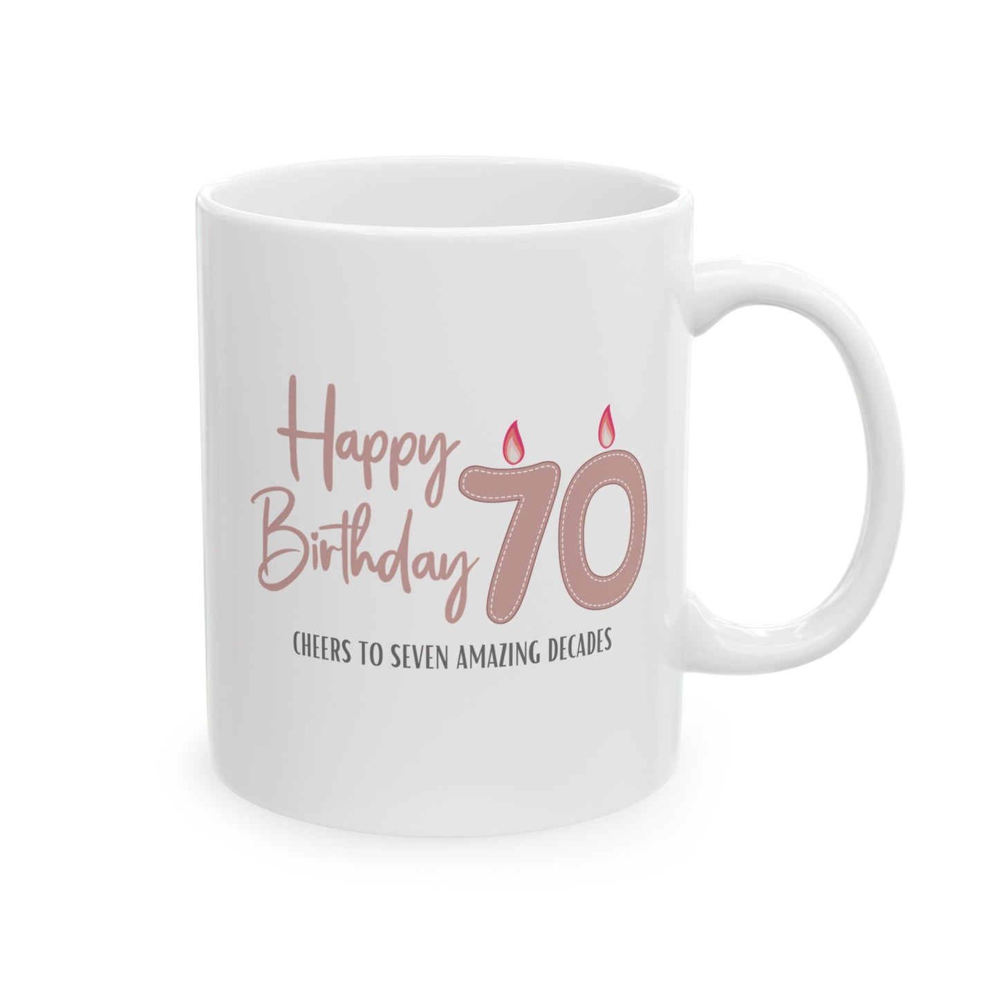 Happy 70th Birthday - Ceramic Coffee Mug