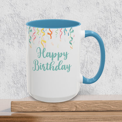 Happy Birthday - Accent Ceramic Coffee Mug