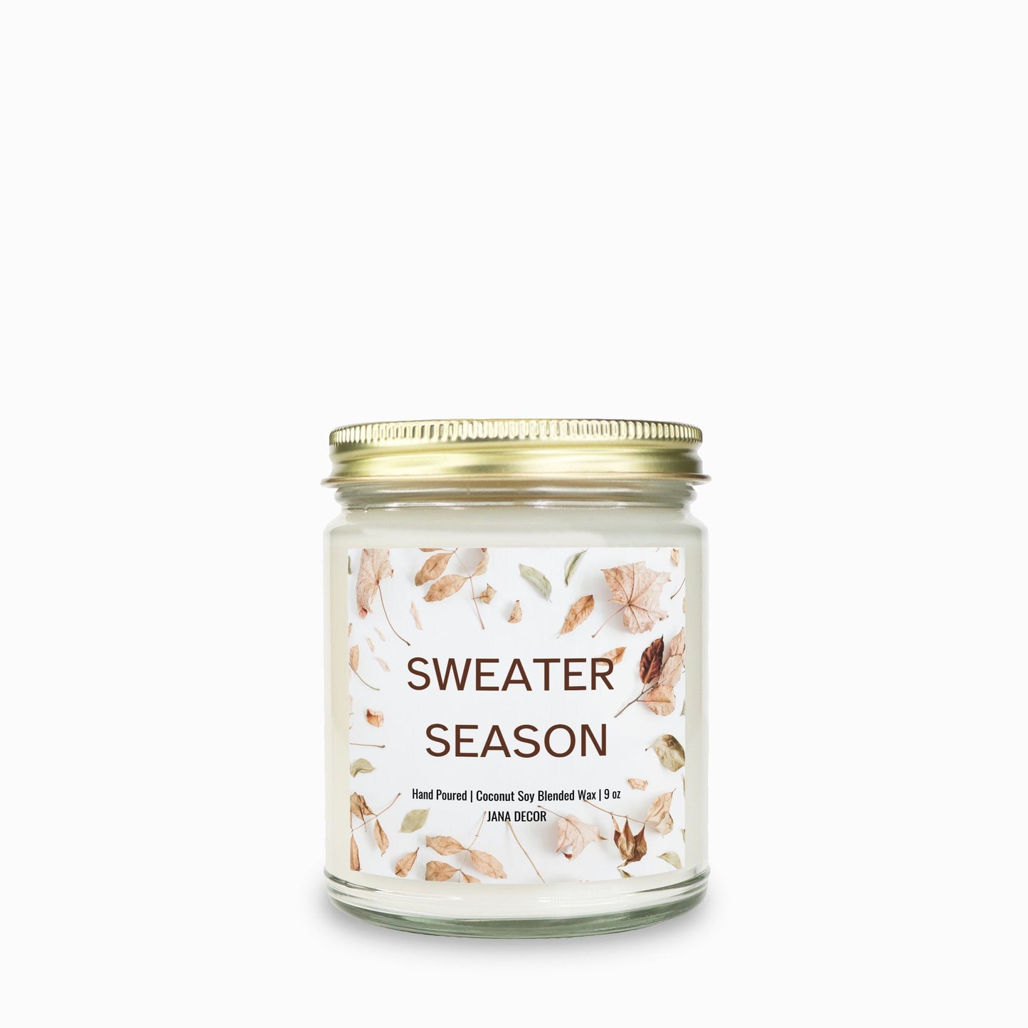 Sweater Season - Clear Jar Candle 9oz