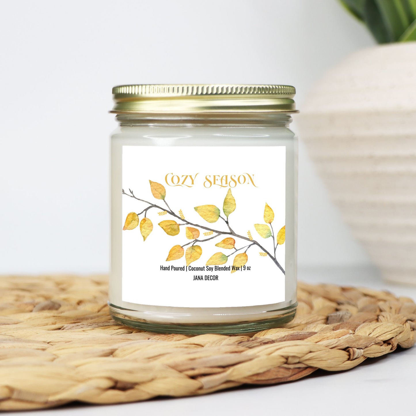 Cozy Season - Clear Jar Candle 9oz