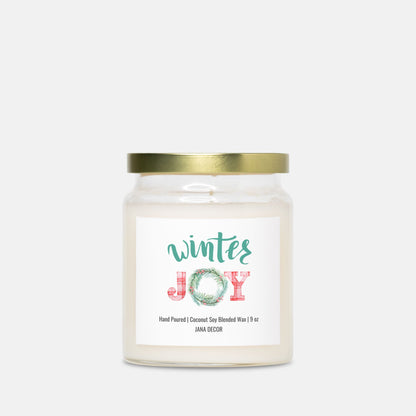 Winter Joy Christmas Candle - Apothecary Jar 9oz