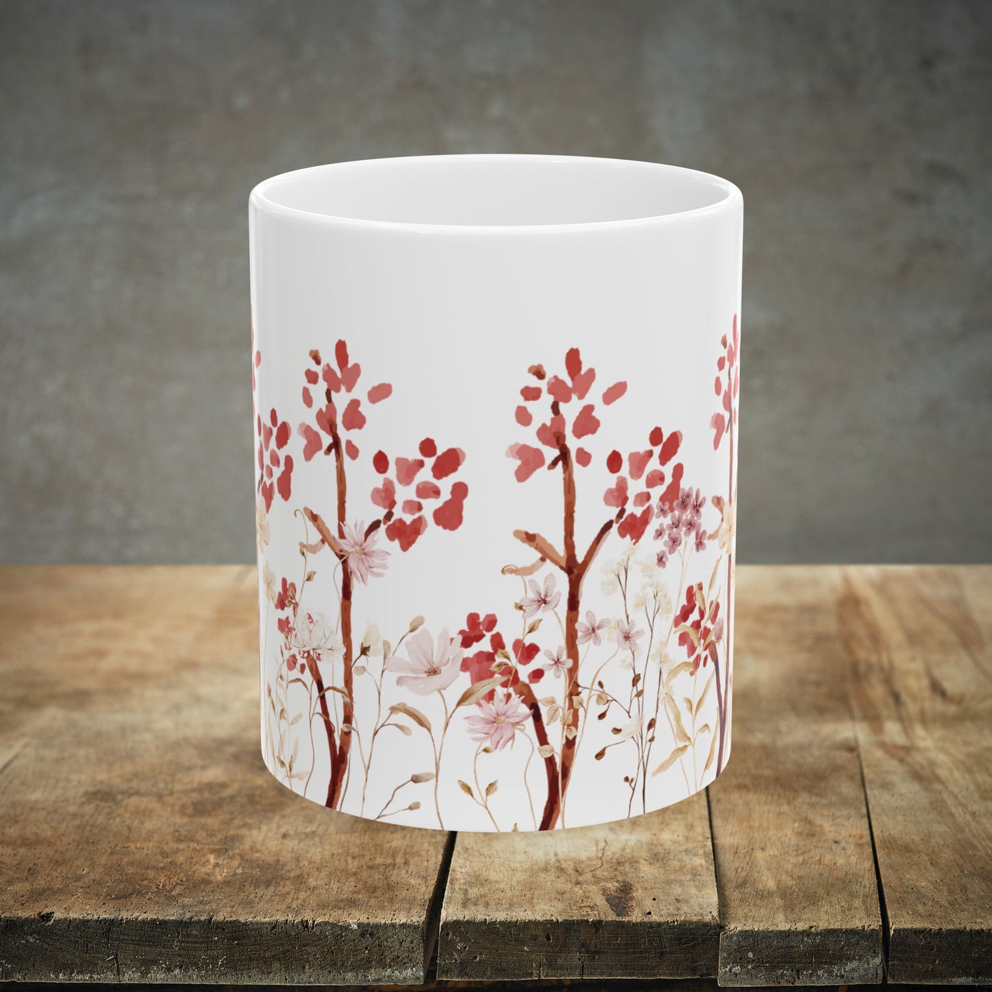 Fall Florals - Ceramic Mug, (11oz, 15oz)