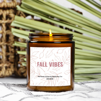 Fall Vibes - Amber Jar Candle 9oz