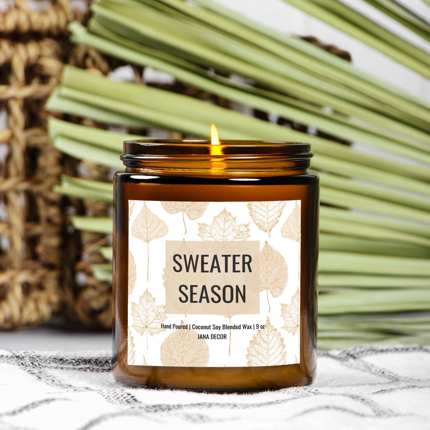 Sweater Season - Amber Jar Candle 9oz