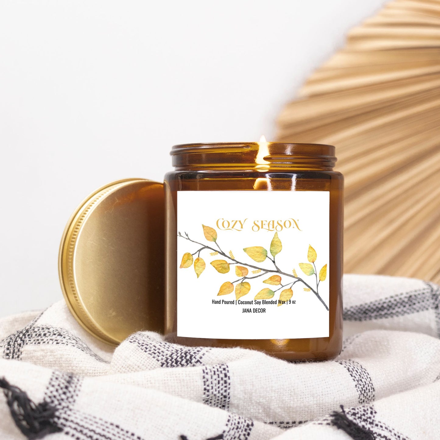 Cozy Season - Amber Jar Candle 9oz