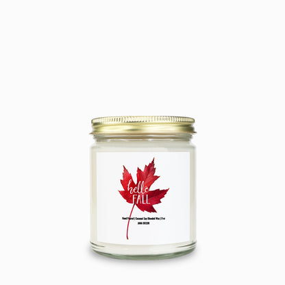 Hello Fall - Clear Jar Candle 9oz