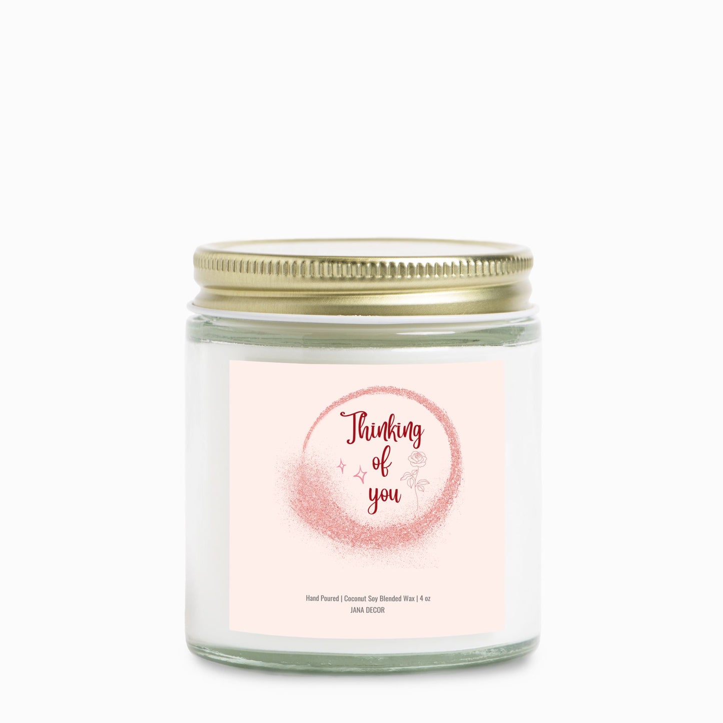 Thinking of You Clear Jar 4oz Candle