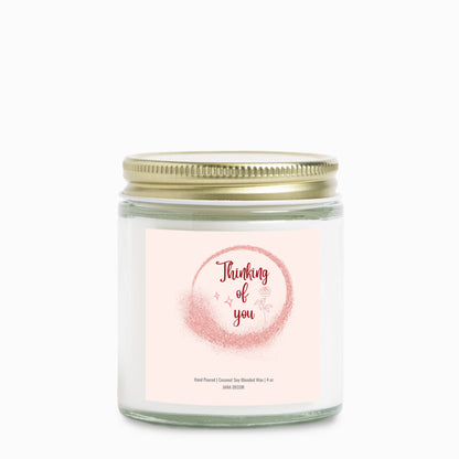 Thinking of You Clear Jar 4oz Candle