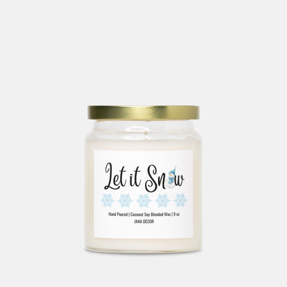 Let it Snow Christmas Candle - Apothecary Jar 9oz