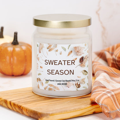 Sweater Season - Apothecary Jar Candle 9oz