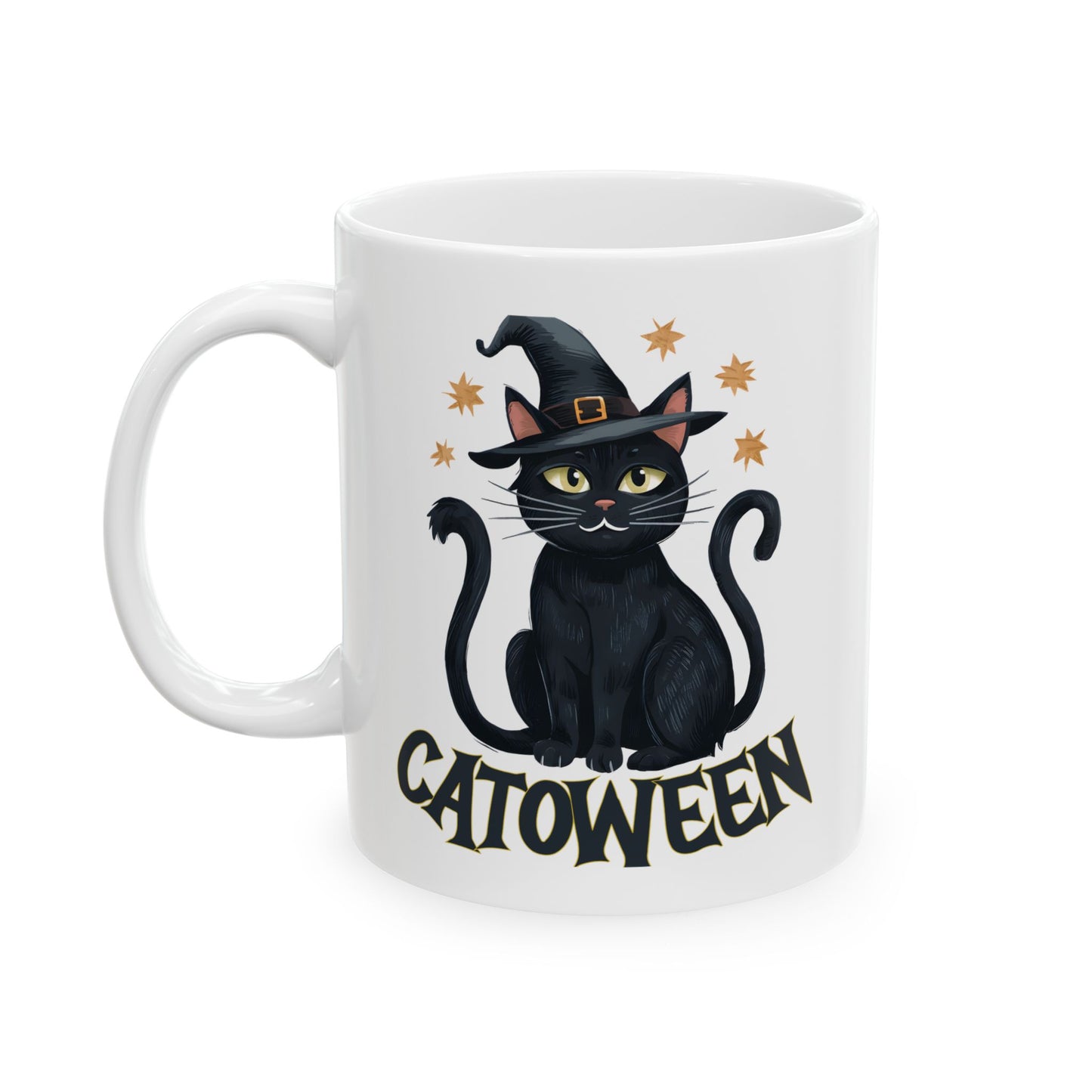 Catoween Ceramic Mug, (11oz, 15oz)